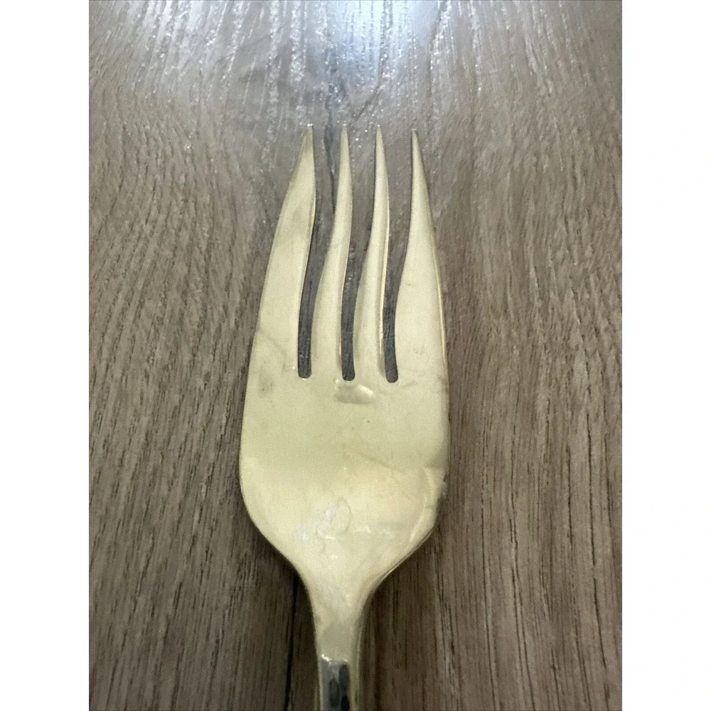 Oneida Griffith‎ Cold Meat Fork Wavy Handle Stainless Serving